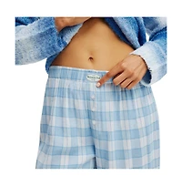 Cotton On Women's Flannel Wide Leg Pant