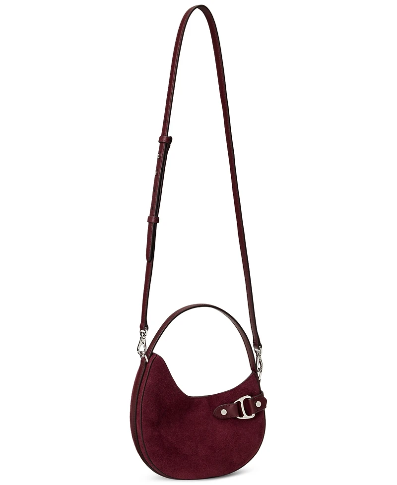 Lauren Ralph Suede Mini Tasha Crossbody Bag