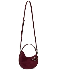 Lauren Ralph Suede Mini Tasha Crossbody Bag