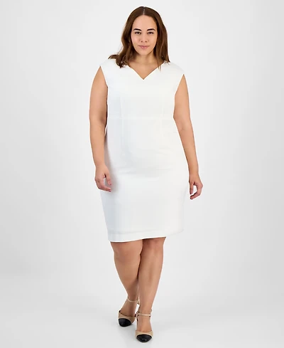 Kasper Plus Sleeveless Sheath Dress