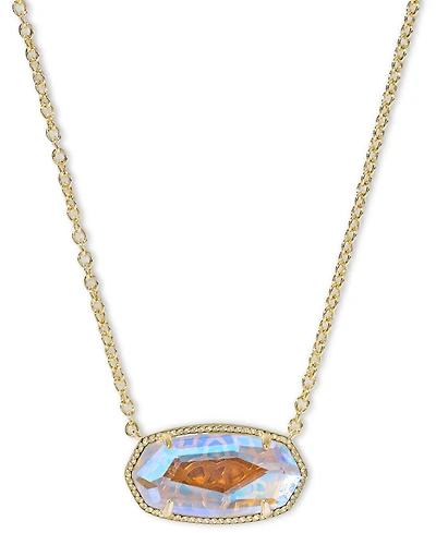 Kendra Scott Elisa Statement Short Pendant Necklace 14K Gold Over Brass