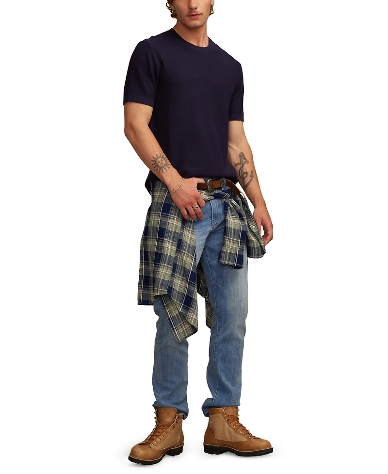 Lucky Brand Men's Short Sleeve Crewneck Sweater