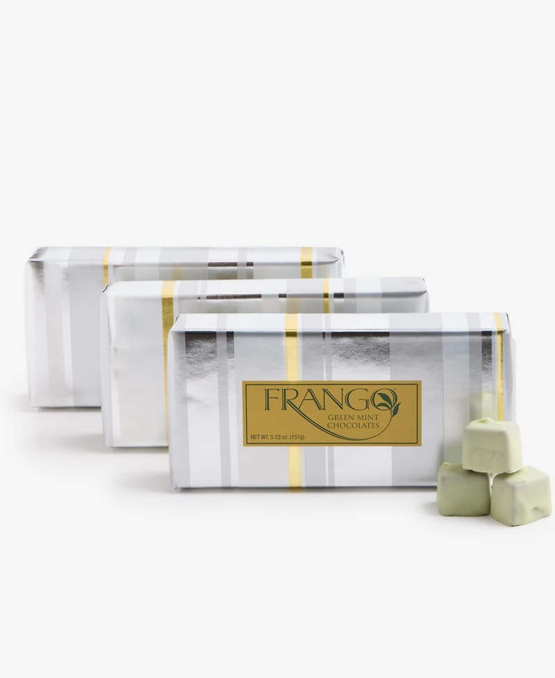 Frango Chocolates 3 Pack Holiday 1/3 lb. Wrapped Box of Green Mint Chocolates, Created for Macy's