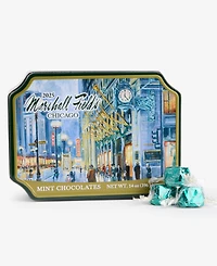 Frango Chocolates Marshall Field's Holiday Clock Tin Milk Mint Chocolates, 14 Oz