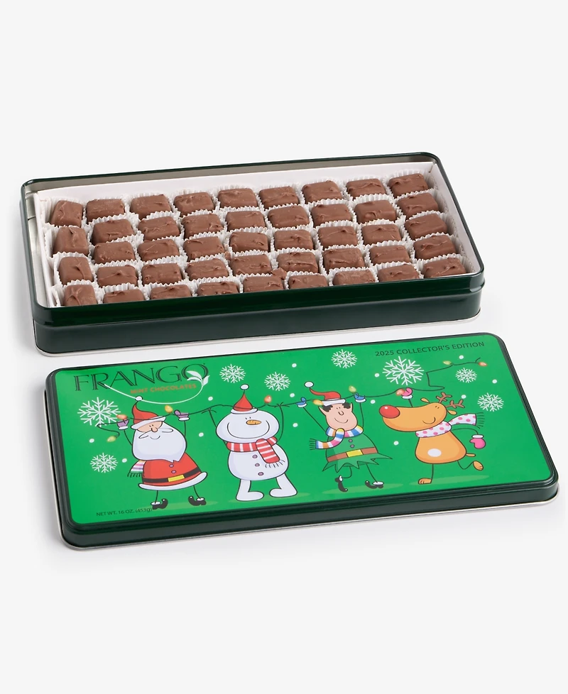 Frango Chocolates 1 Lb Holiday Collector's Tin Milk Mint Chocolates