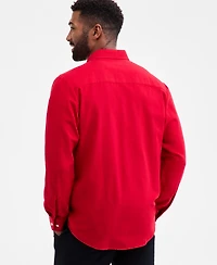 Club Room Men's Regular-Fit Plaid Flannel Shirt, Created for Macy's