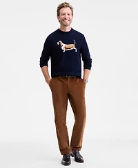 Club Room Men's Basset Hound Crewneck Sweater, Macy's Exclusive