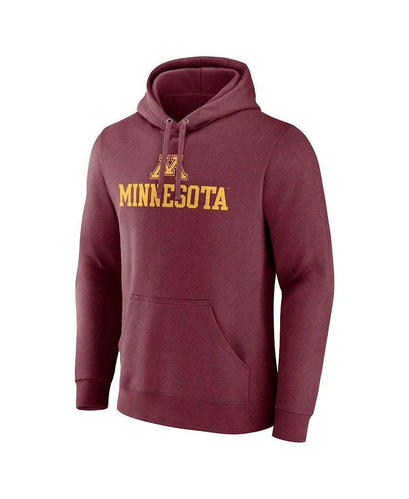 Fanatics Men's Maroon Minnesota Golden Gophers Team Lockup Pullover Hoodie