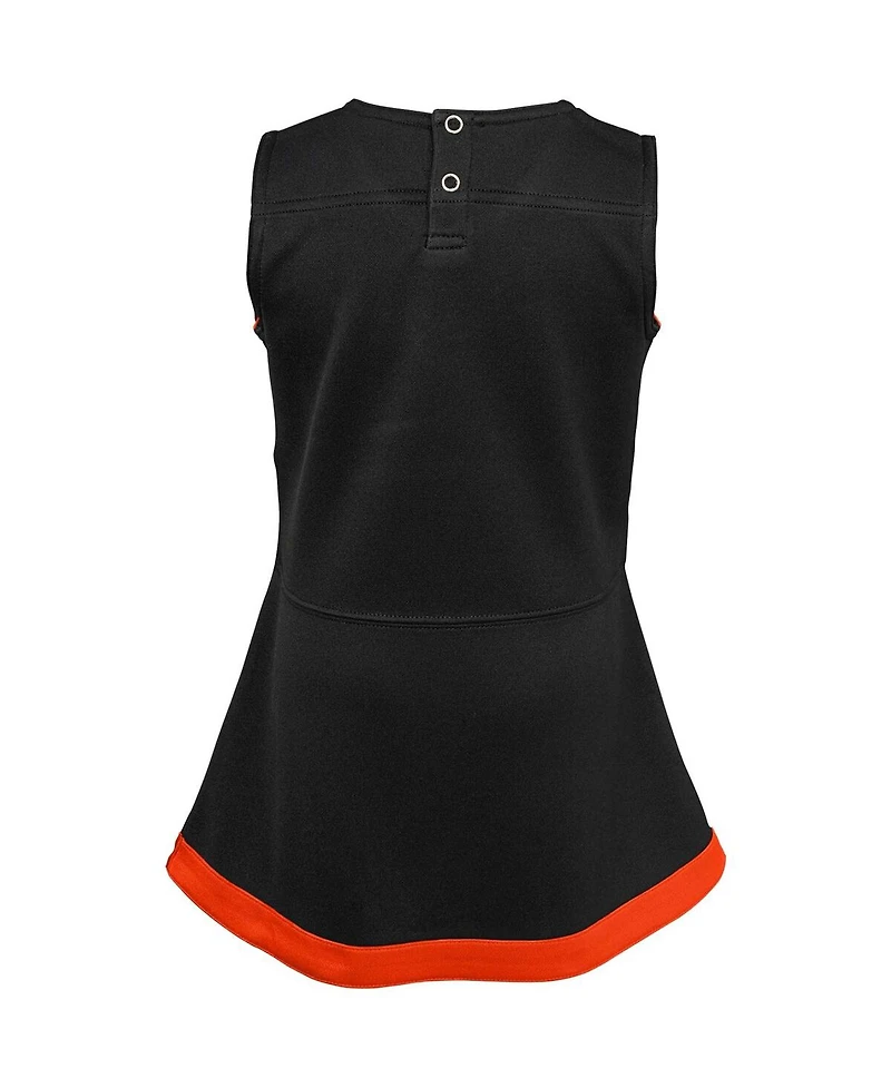 Outerstuff Girls Baby Boys and Girls Black Cincinnati Bengals Cheer Captain Jumper Dress