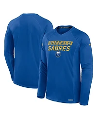 Fanatics Men's Royal Buffalo Sabres Authentic Pro Rink Tech Long Sleeve T-Shirt