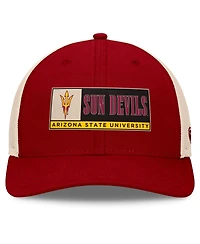 Top of the World Men's Maroon/Natural Arizona State Sun Devils Bennett Trucker Adjustable Hat