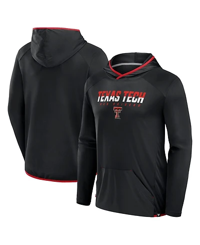 Fanatics Men's Black/Red Texas Tech Red Raiders Transitional Hoodie T-Shirt