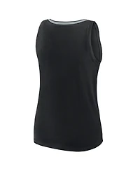 Logo Athletic Women's Black Las Vegas Raiders Stellar Win V-Neck Tank Top