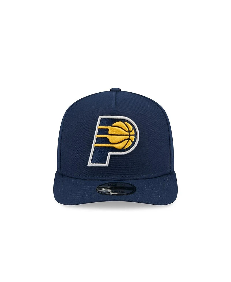 New Era Men's Navy Indiana Pacers Core Logo A-Frame 9FIFTY Snapback Hat