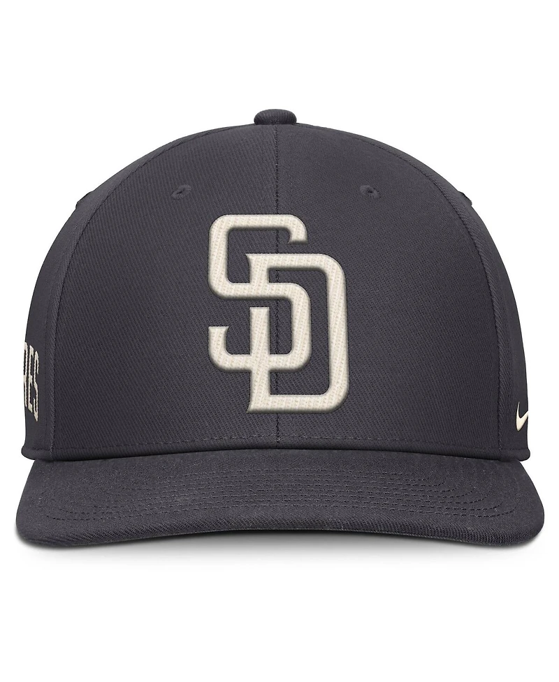 Nike Men's Anthracite San Diego Padres Statement Pro Snapback Hat