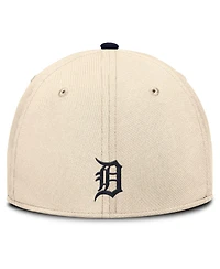 Nike Men's Natural/Navy Detroit Tigers Statement Rise Performance Flex Hat