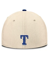 Nike Men's Natural/Royal Texas Rangers Statement Rise Performance Flex Hat