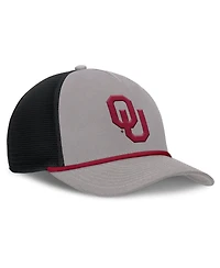 Jordan Men's Gray Oklahoma Sooners Rise Primetime Trucker Adjustable Hat