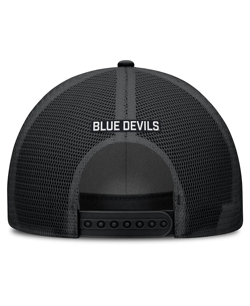 Nike Men's Black Duke Blue Devils Rise Primetime Trucker Adjustable Hat
