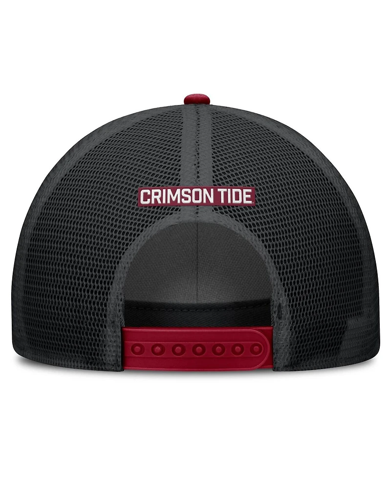 Nike Men's Crimson Alabama Crimson Tide Rise Primetime Trucker Adjustable Hat