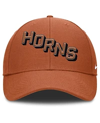 Nike Men's Texas Orange Texas Longhorns Slanted Primetime Rise Performance Adjustable Hat