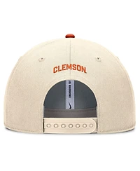 Nike Men's Natural Clemson Tigers Rise Primetime Performance Trucker Adjustable Hat