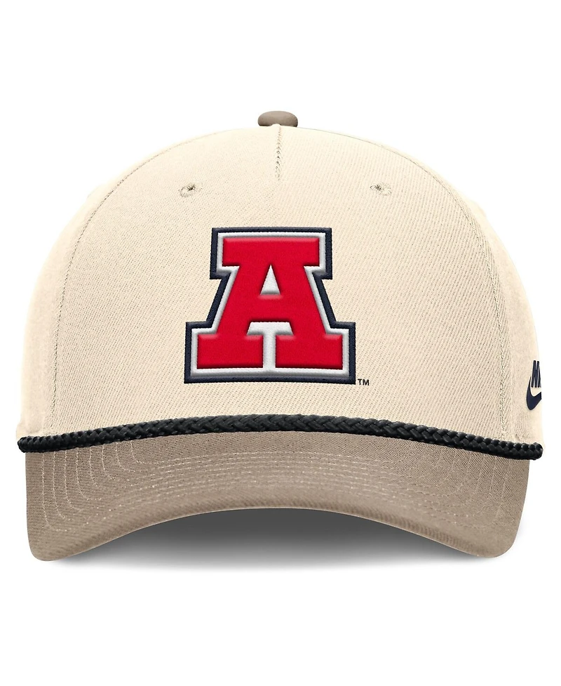 Nike Men's Natural Arizona Wildcats Rise Legacy Throwback Logo Adjustable Hat