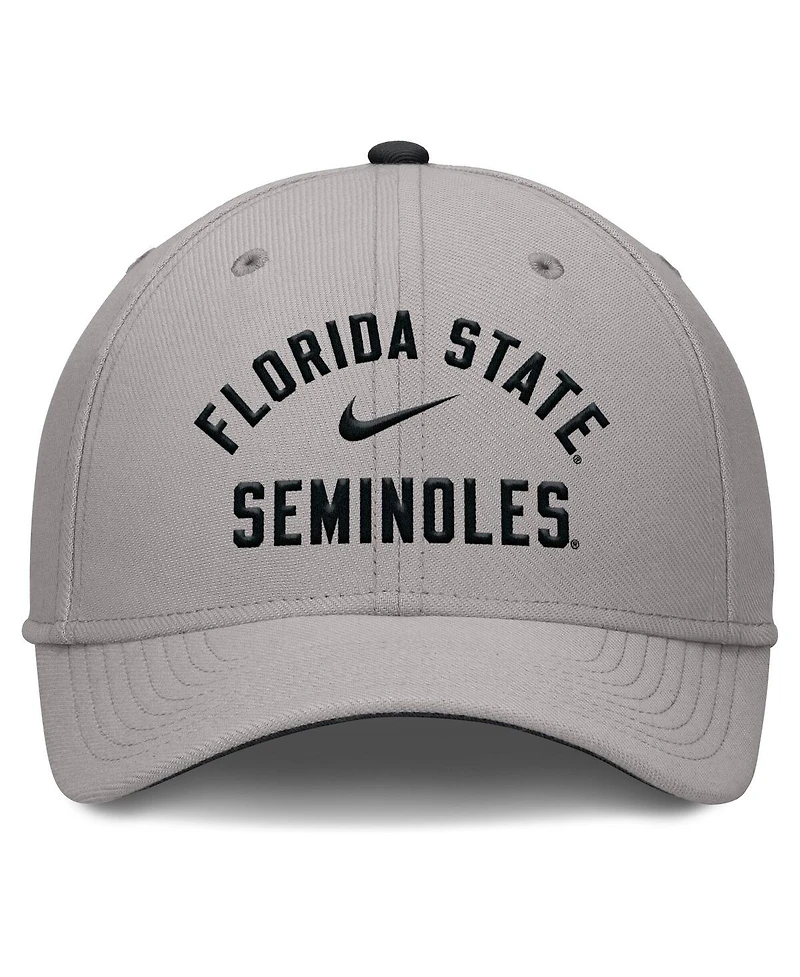 Nike Men's Gray Florida State Seminoles Rise Prep Performance Flex Hat