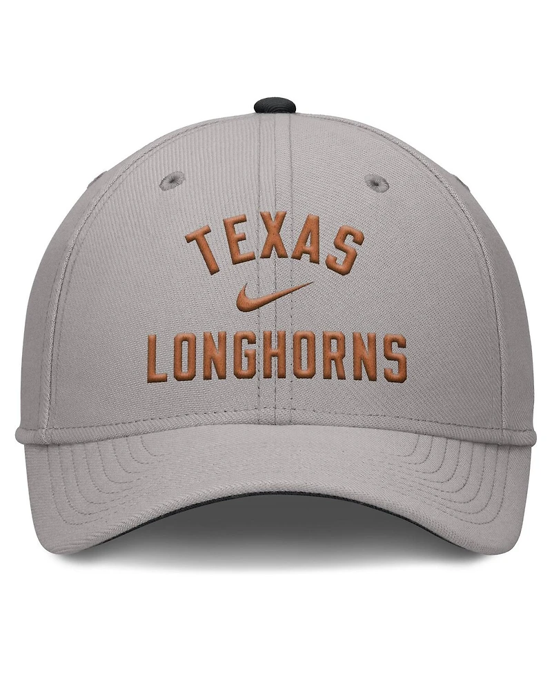 Nike Men's Gray Texas Longhorns Rise Prep Performance Flex Hat