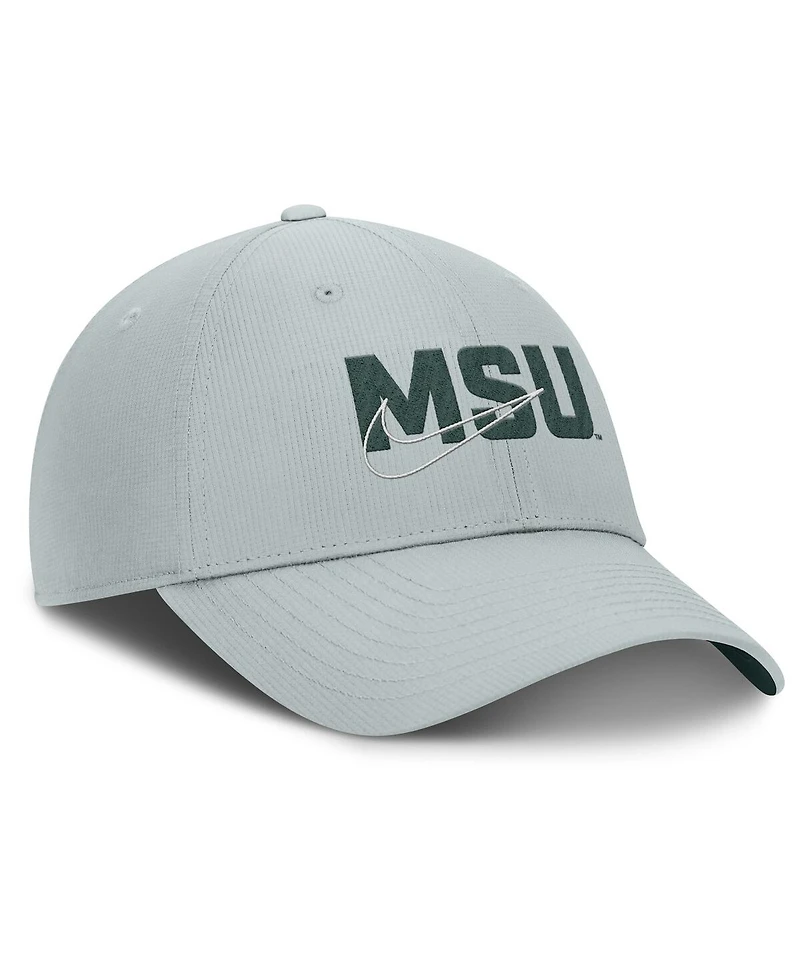 Nike Men's Gray Michigan State Spartans Club Prep Performance Adjustable Hat