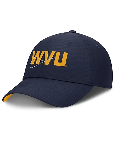Nike Men's Navy West Virginia Mountaineers Club Prep Performance Adjustable Hat