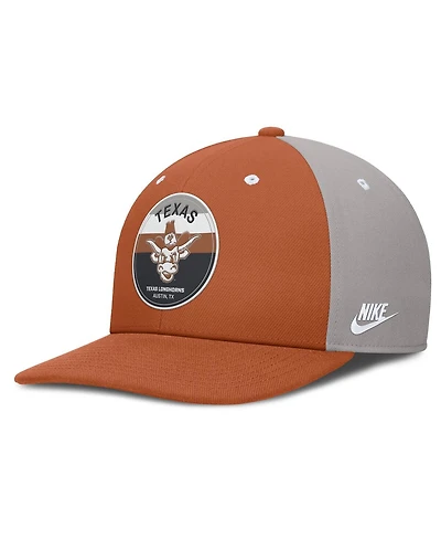 Nike Men's Texas Orange/Gray Texas Longhorns Prep Pro Performance Snapback Hat