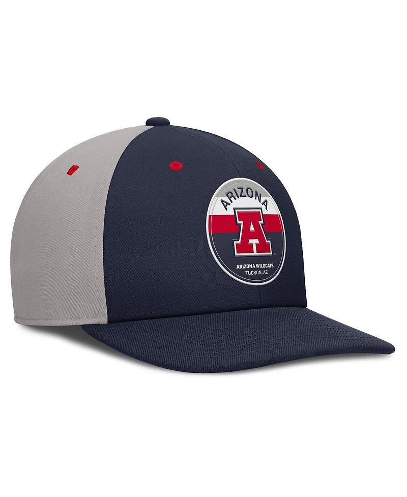 Nike Men's Navy/Gray Arizona Wildcats Prep Pro Performance Snapback Hat