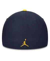 Jordan Men's Maize/Navy Michigan Wolverines 2025 Sideline Rise Local Performance Flex Hat