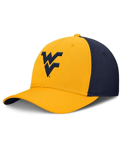 Nike Men's Gold/Navy West Virginia Mountaineers 2025 Sideline Rise Local Performance Flex Hat