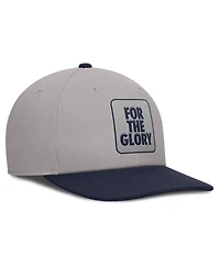 Nike Men's Gray/Navy Penn State Nittany Lions 2025 Sideline Campus Pro Local Snapback Hat