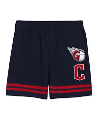 Outerstuff Toddler 2-Piece Navy Cleveland Guardians Bonus Ball T-Shirt and Shorts Set