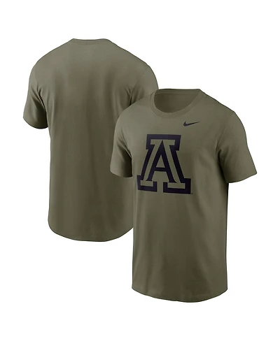 Nike Men's Olive Arizona Wildcats Primetime Logo Performance T-Shirt