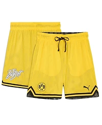 Puma Men's Yellow Borussia Dortmund 2025 Fifa Club World Cup Hoops Reversible Shorts
