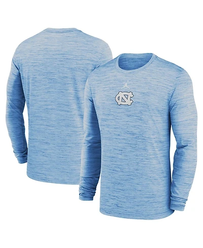 Jordan Men's Carolina Blue North Tar Heels 2025 Sideline Velocity Performance Long Sleeve T-Shirt