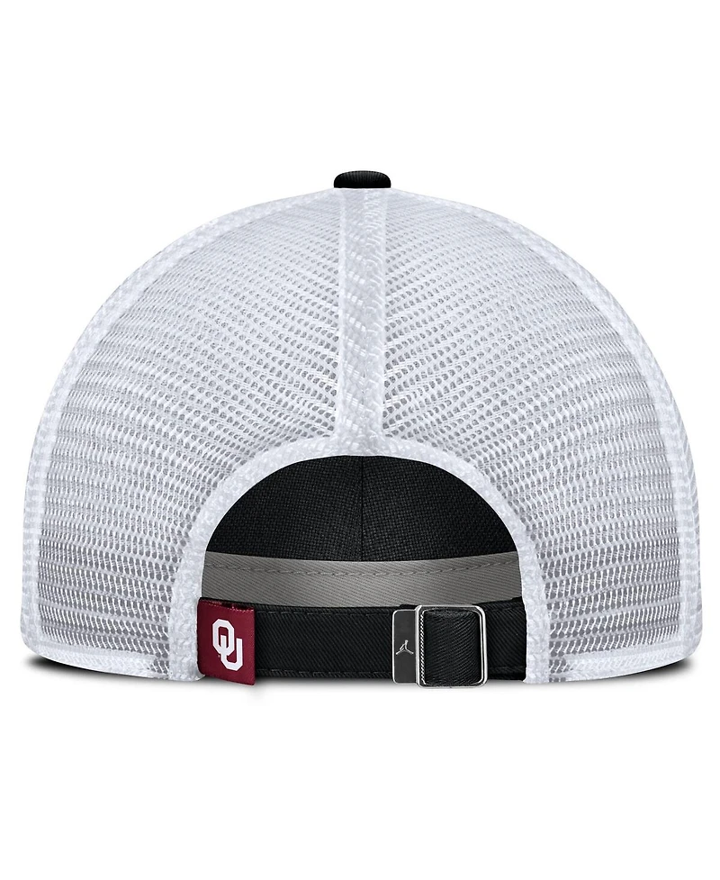Jordan Men's Black Oklahoma Sooners 2025 Gameday On-Field Club Adjustable Trucker Hat