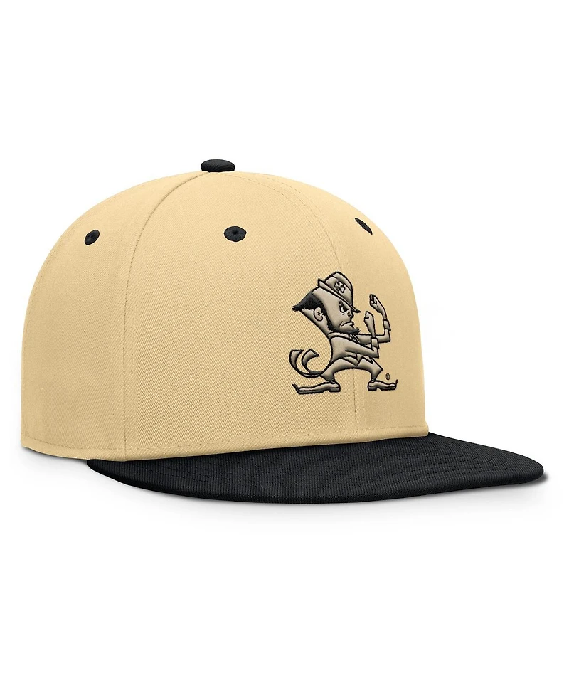 Fanatics Men's Gold/Black Notre Dame Fighting Irish Balance Fitted Hat