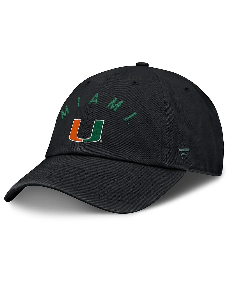 Fanatics Men's Black Miami Hurricanes Myth Adjustable Hat