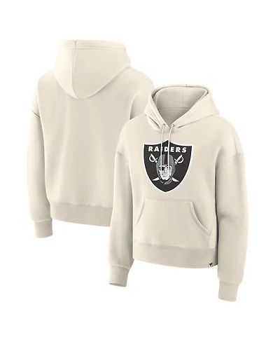 Fanatics Women's Cream Las Vegas Raiders Dove Legacy Pullover Hoodie