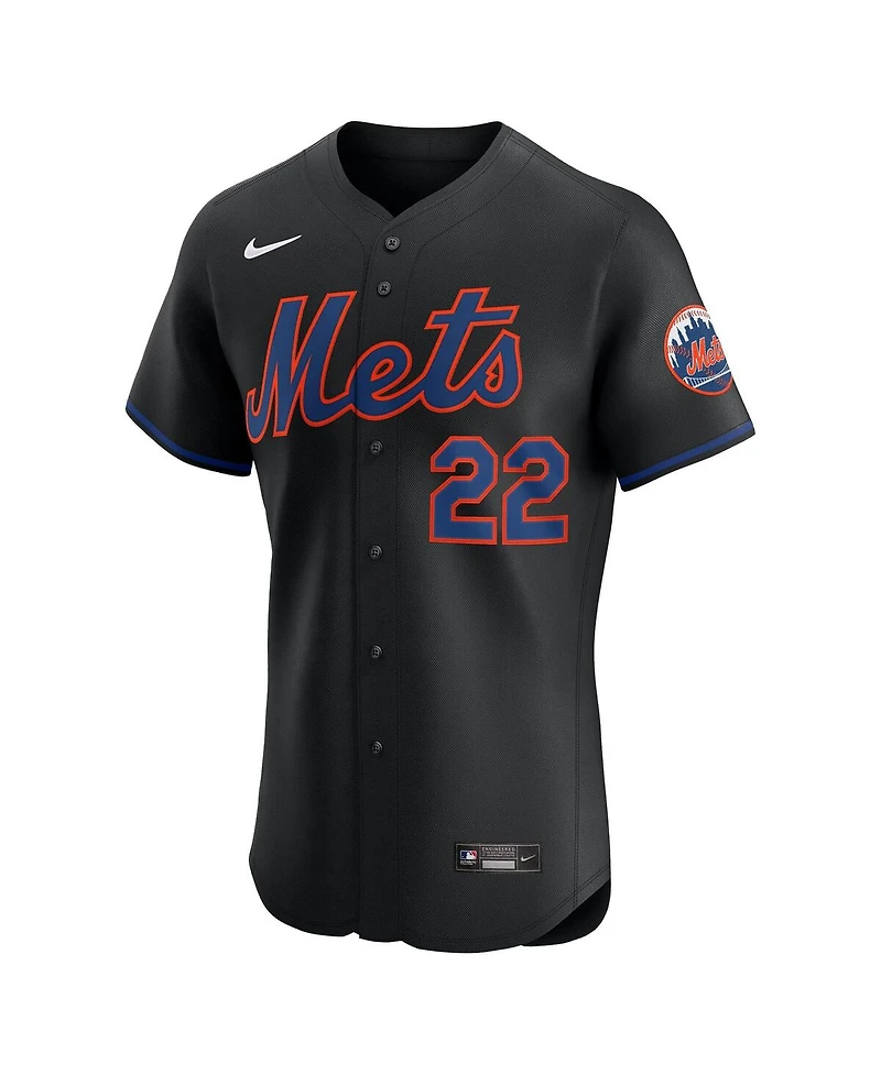 Nike Men's Juan Soto Black New York Mets Alternate Elite Jersey