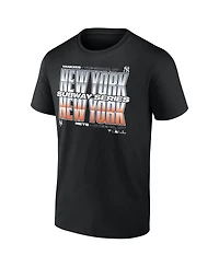 Fanatics Men's Black New York Yankees vs. Mets 2025 Subway Series Roster T-Shirt