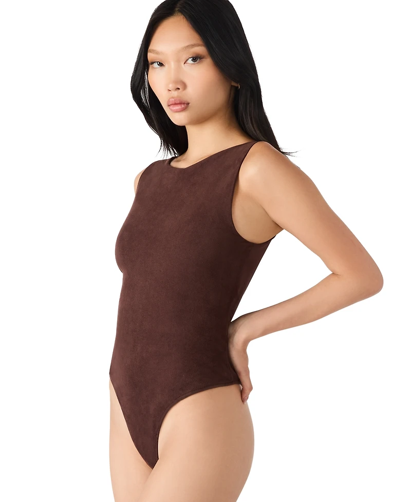 Steve Madden Women's Ornellia Boat Neck Bodysuit