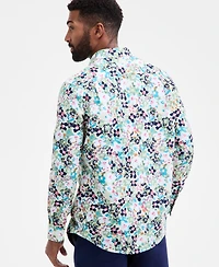 Club Room Men's Derek Floral Button-Down Poplin Shirt, Macy's Exclusive