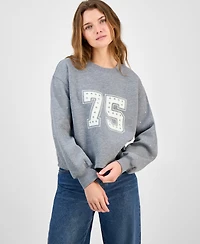 Madden Girl Juniors' Rhinestone-Embellished Sweatshirt