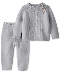 Carter's Baby Kids 2-Piece Cotton Cable-Knit Sweater and Pants Set